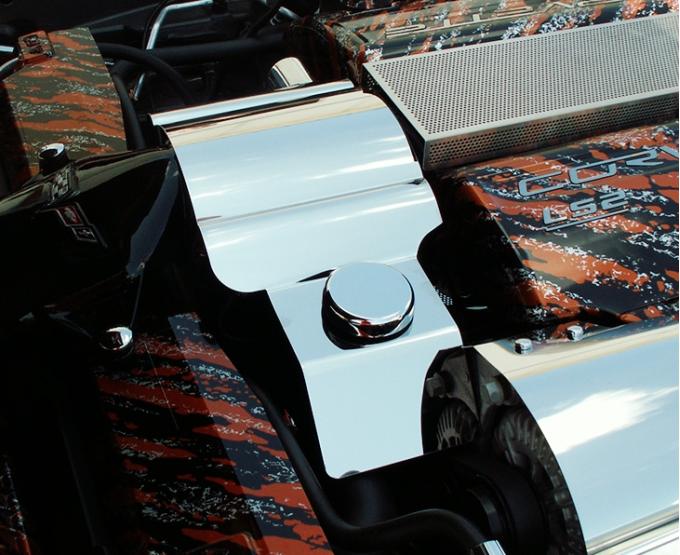 American Car Craft 2005-2007 C6 & 2006-2013 Z06 Corvette - Throttle Body Cover Component, Polished Stainless Steel 043050
