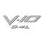 American Car Craft 2008-2010 Dodge Viper - Air Box Letters "V-10 8.4L", Polished Stainless Steel 973003