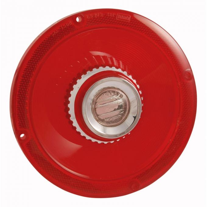Dennis Carpenter Taillight Lens - FoMoCo Script - Custom Series - 1965 Ford Car C5AZ-13450-D