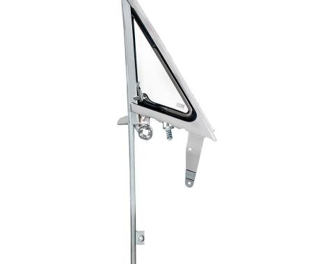 United Pacific Vent Window Assembly w/Non-Tinted Glass For 1964.5-66 Ford Mustang - L/H 110779