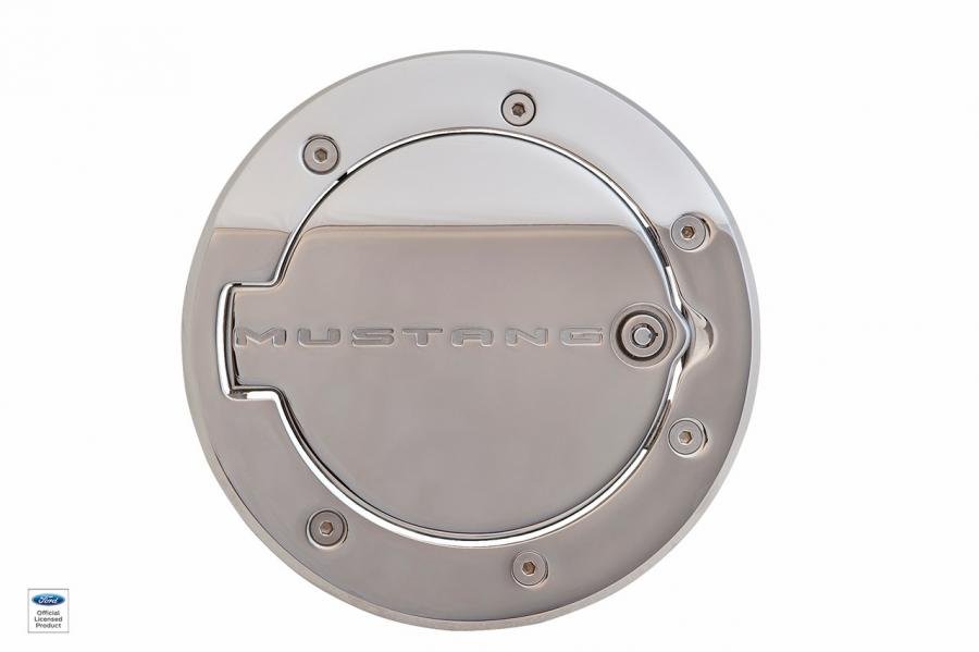 DefenderWorx Ford Mustang Logo Locking Fuel Door For 1014 Mustang