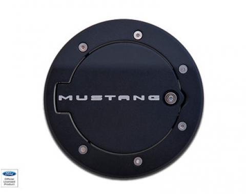 DefenderWorx Ford Mustang Logo Locking Fuel Door For 10-14 Mustang Two Tone 900709