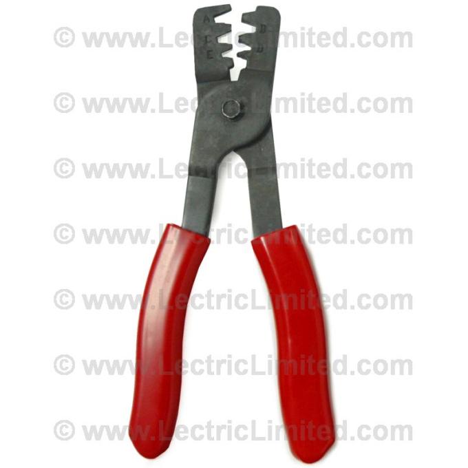 Lectric Limited 1929-2012 American Motors / Buick / Cadillac / Chevrolet / Chrysler / DeSoto / Dodge / Ford / GMC / Jeep / Mercury / Oldsmobile / Plymouth / Pontiac / Studebaker Terminal Crimping Tool 93963819
