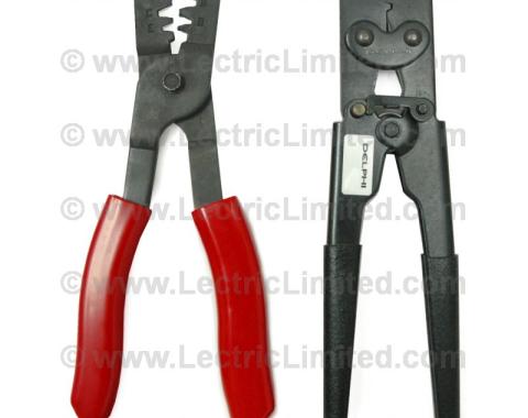 Lectric Limited 1947-1997 Dodge / Plymouth / Ford / Mercury / Chevrolet / GMC / Pontiac / Jeep / Volkswagen Classic Update Series Terminal Crimping Tool Set 93963818