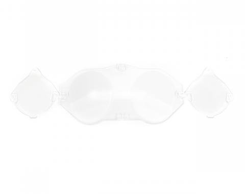 1969-1970 Ford Mustang Instrument Bezel Lens Set without Tach