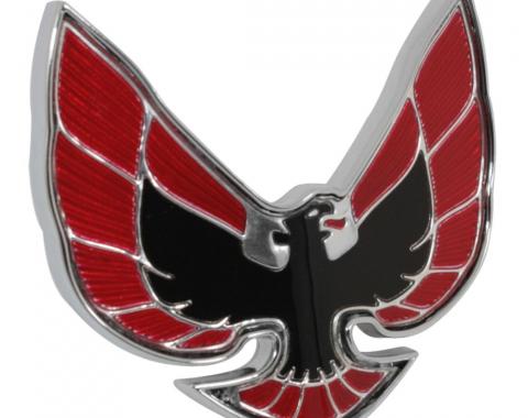 Trim Parts 1974-76 Pontiac Firebird Red & Black Front Emblem, Each 8550