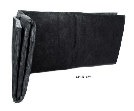 Metro Moulded Parts Hood Insulation. Made of High-Quality Black Fiberglass HI 1