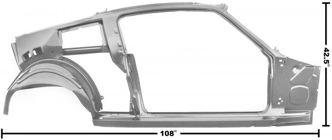 Ford Mustang - QuarterPanel And Door Frame Assembly, Fastback, Right, 1967-1968