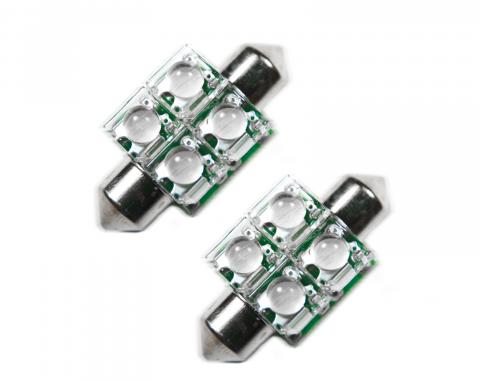 Oracle Lighting 33mm 4 LED Festoon Bulbs, Amber, Pair 5202-005
