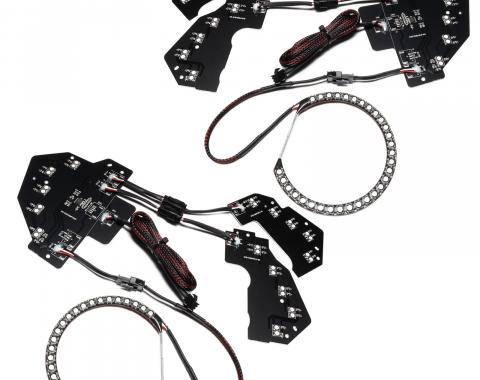 Oracle Lighting Dynamic ColorSHIFT Headlight DRL Halo Kit w/ Sequential Turn Signal 1446-332