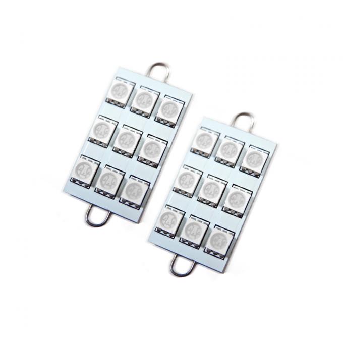 Oracle Lighting 44mm 6 LED 3 Chip, Loop Festoon Bulbs, Green, Pair 5209-004