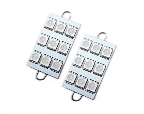 Oracle Lighting 44mm 6 LED 3 Chip, Loop Festoon Bulbs, Green, Pair 5209-004