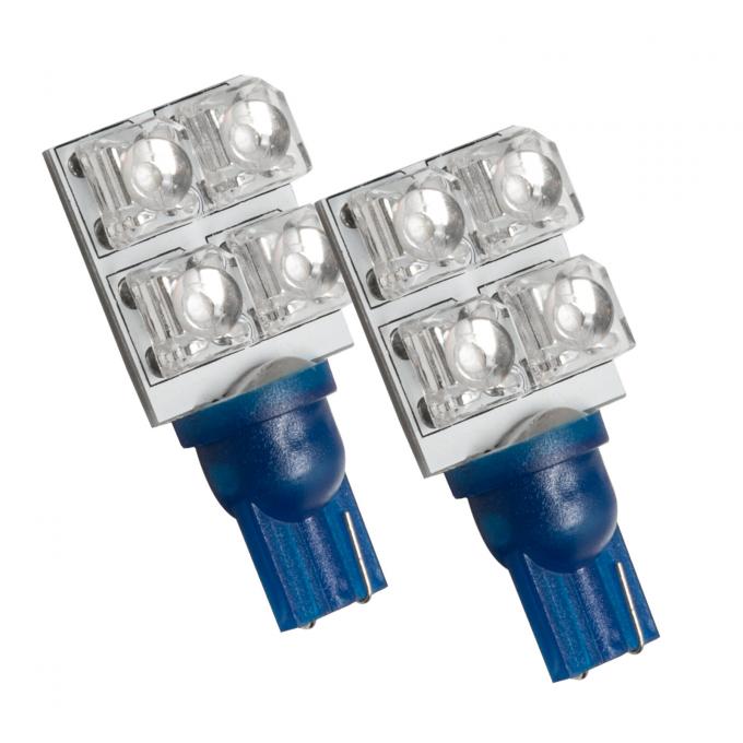 Oracle Lighting T10 Flank 4 LED Bulb, Blue, Pair 4805-002