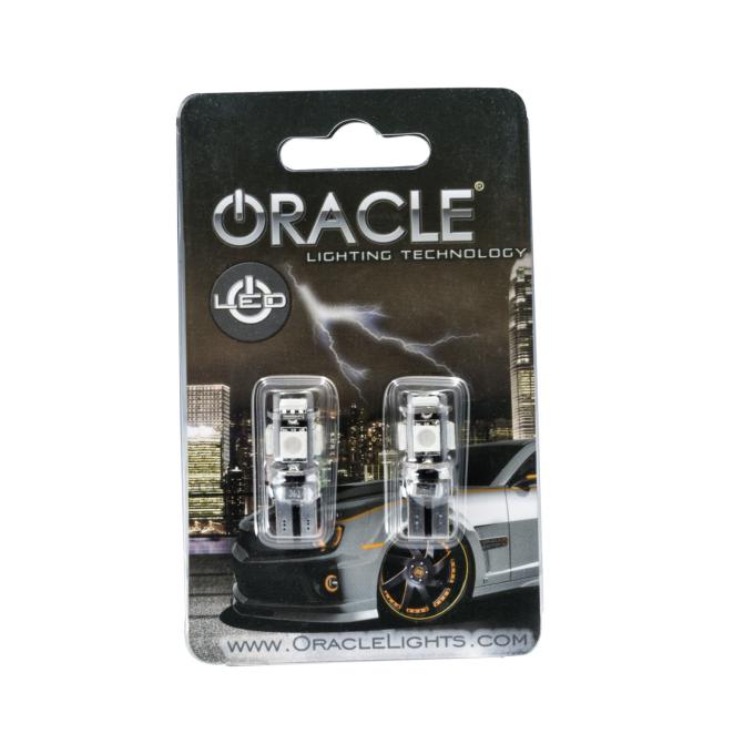 Oracle Lighting T10 5 LED 3 Chip SMD Bulbs, Pink, Pair 4801-009