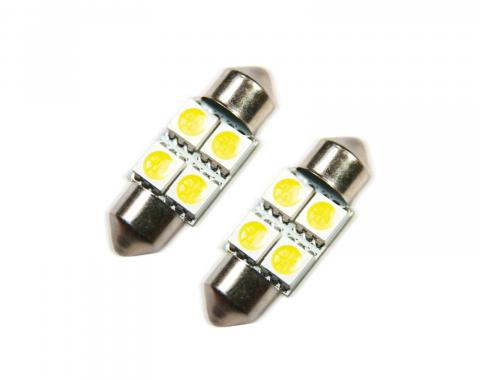 Oracle Lighting 33mm 4 LED 3-Chip Festoon Bulbs, Cool White, Pair 5203-001