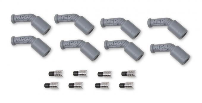 MSD LS1, 45 Degree Boots & Terminals, 8-Pack 33048