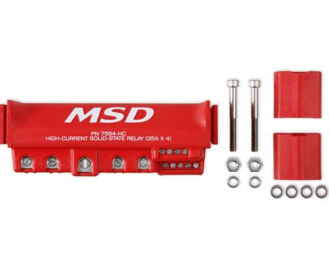 MSD High-Current Solid-State Relay 35Ax4, Red 7564-HC