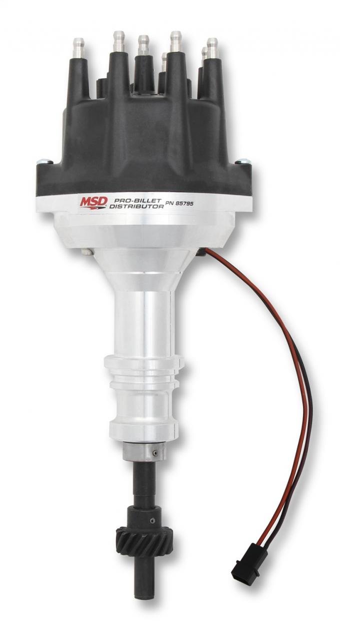 MSD Ford 289-302 Small Diameter Black Cap Pro-Billet Distributor 85795