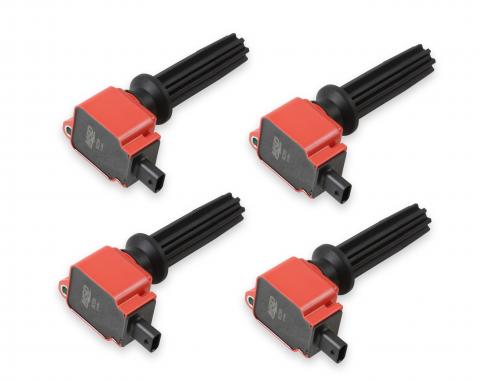 MSD Ignition Coil, Ford EcoBoost, 2.0L/2.3L L4, Red, 4-Pack 82594