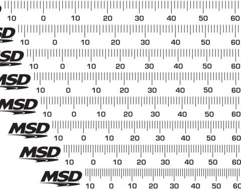 MSD Timing Tape, Harmonic Balancer, 5.25" to 8.00" 8985