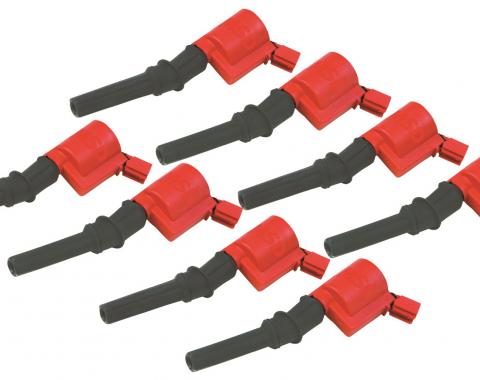 MSD Ignition Coil, Blaster, Ford 2-Valve V8, Red, 8-Pack 82428