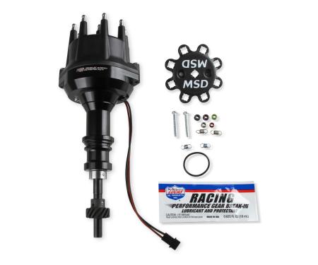 MSD Black Distributor Ford 289-302, Pro Billet, Small Cap, Steel Gear 857931