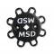 MSD Distributor Ford 289-302, Pro Billet, Small Black Cap, Steel Gear 857951
