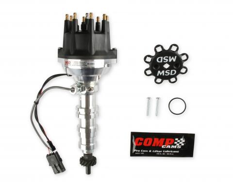 MSD Pro-Billet Cam Sync Distributor, Ford FE, Steel Gear 2363