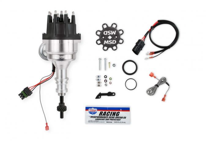 MSD Distributor, Ford 289/302, Ready-to-Run, Black Cap, Steel Gear 835251