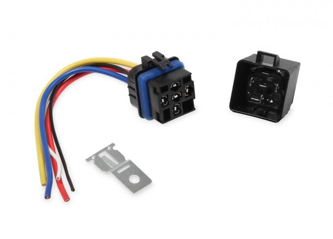 MSD SPST Relay w/Socket Harness 89611