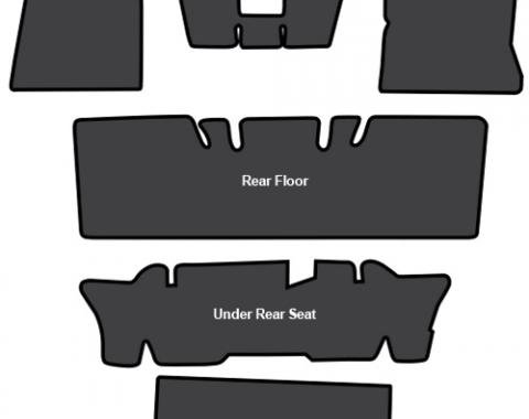 ACC 1965-1973 Ford Mustang Convertible Sound Deadener 6pc EVA