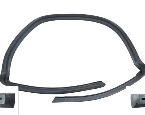 1983-1984 Ford Mustang Convertible Top Header Weatherstrip - Direct Replacement