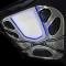 American Car Craft 2009-2012 Corvette ZR1 only - Power Steering Cover Perforated, Polished Stainless Steel 043069