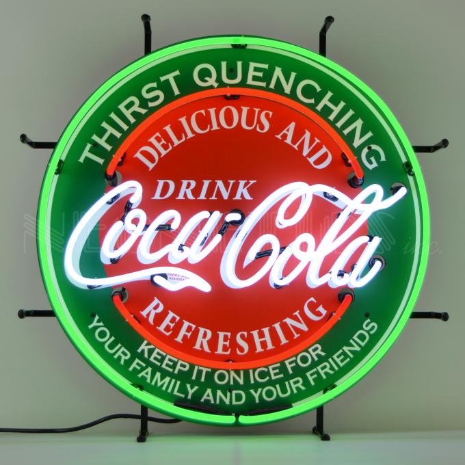 Neonetics Standard Size Neon Signs, Coca-Cola Evergreen Neon Sign