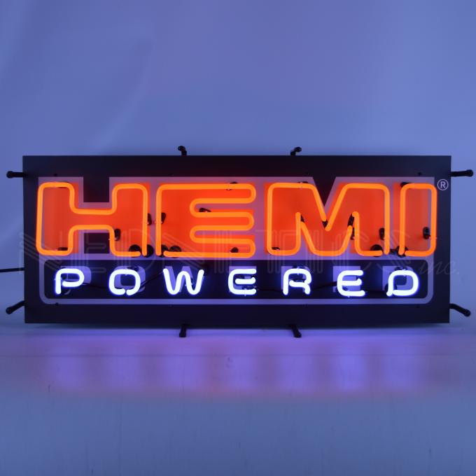 Neonetics Standard Size Neon Signs, Hemi Powered Neon Sign with Backing