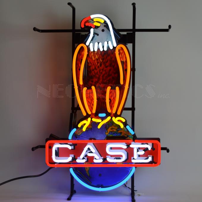 Neonetics Standard Size Neon Signs, Case Eagle International Harvester Neon Sign