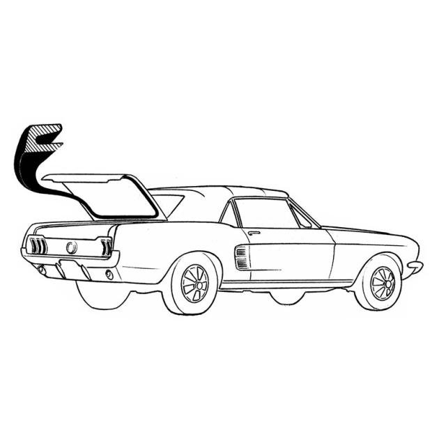 Daniel Carpenter 1974-78 Fastback Hatch Door w/s D4ZZ-6943720 | Mustang ...