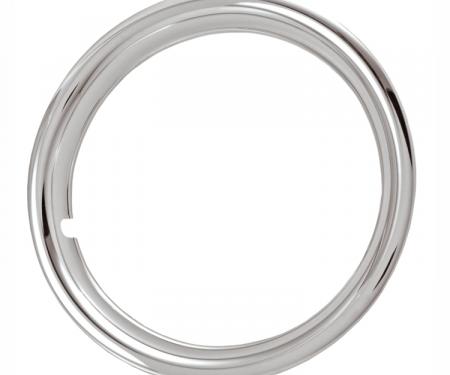 Redline Restomotive® 16" Chrome Plated Stainless Steel Trim Ring, Set of Four