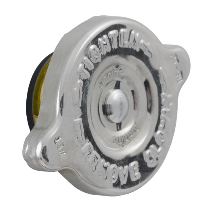 Dennis Carpenter Radiator Cap - Autolite Script - Chrome -1967-71 Ford Truck, 1966-77 Ford Bronco, 1958-73 Ford Car C7ZZ-8100-CH