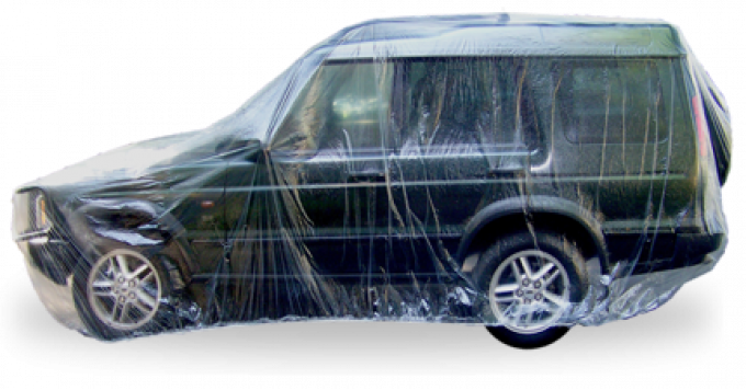 Car Cover, Disposable Clear, Large, 5 Pack