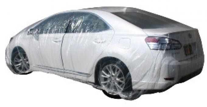 Car Cover, Disposable Clear, Small, 5 Pack