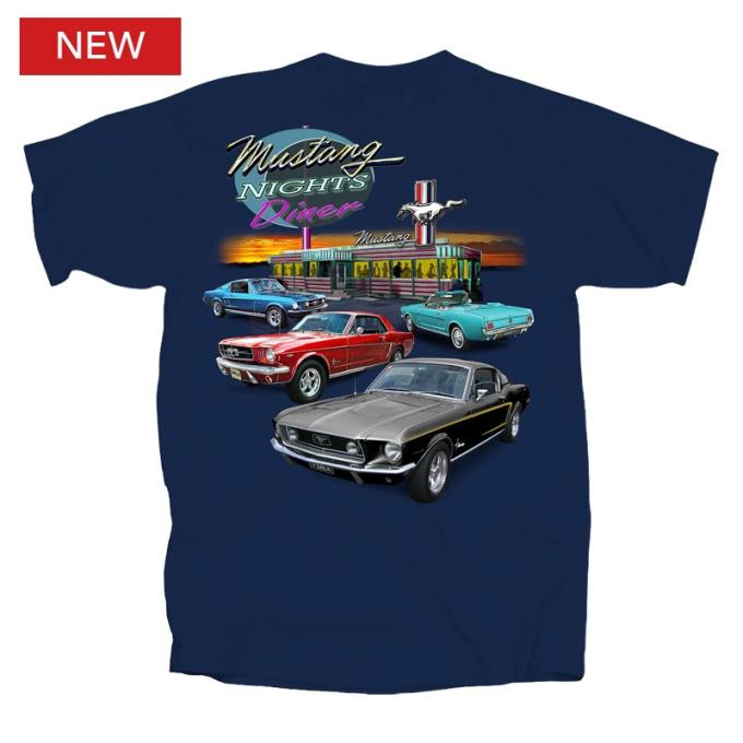 Mustang Diner Adult T-Shirt