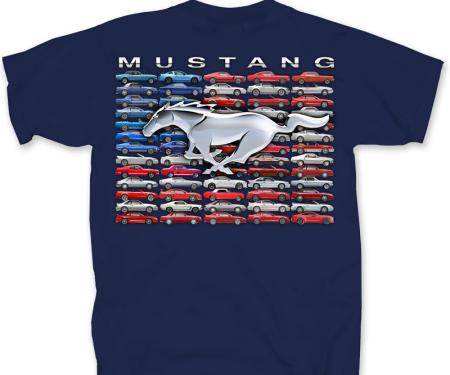 Mustang Flag Adult T-Shirt