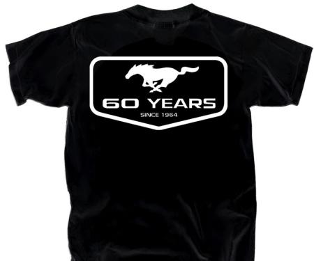 Ford Mustang 60th Anniversary Logo Adult T-Shirt