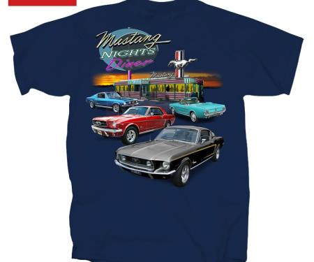 Mustang Diner Adult T-Shirt