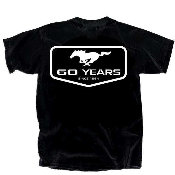 Ford Mustang 60th Anniversary Logo Adult T-Shirt
