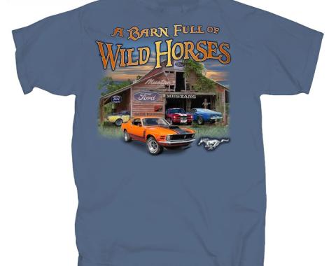 Mustang Wild Horses Adult T-Shirt