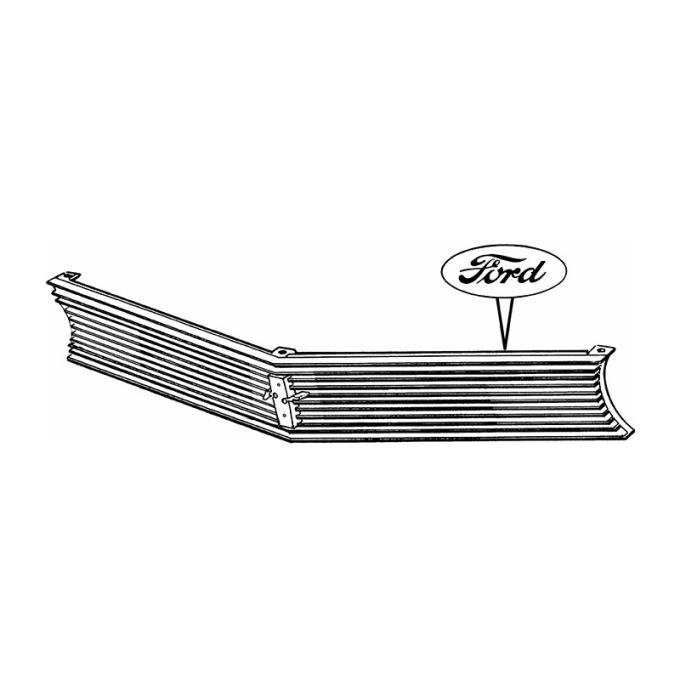 Daniel Carpenter 1970 Grille without Sport Lamps D0ZZ-8200-A