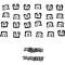 Golden Star 1964-1968 Ford Mustang Coupe Fastback Windshield Molding Set WS20-64S