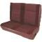 Acme Auto Front Buckets with Leg Lumbar and Halo Headrest and Rear Bench Seat Upholstery U644